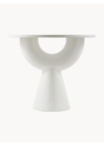 POLSPOTTEN Rundt Sidebord Anish i Keramik Hvid Keramik B 60 x H 50 cm