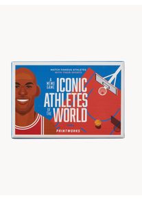 PRINTWORKS Gra pamięciowa Iconic Athletes Czerwony, Niebieski S 15 x G 10 cm