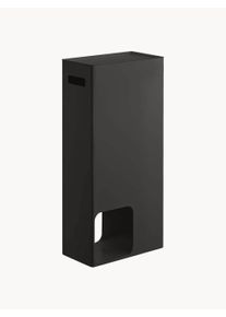 Yamazaki Toilet Paper Holder Tower Black Metal B 13 x H 48 cm