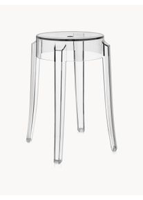 Kartell Design Stool Charles Ghost Transparent Plastic Ø 39 x H 46 cm