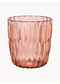 Kartell Vaser Jelly, Sæt af 2 Rosa Ø 24 x H 25 cm