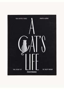 PRINTWORKS Album na zdjęcia A Cat's Life Czarny Ø 33 x W 27 cm
