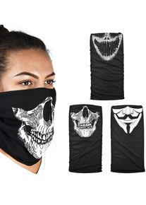 Oxford Comfy Masks, multifunctional headwear , color: Black/White , size: One Size