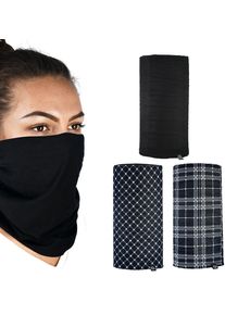 Oxford Comfy Tartan, multifunctional headwear , color: Black/White , size: One Size