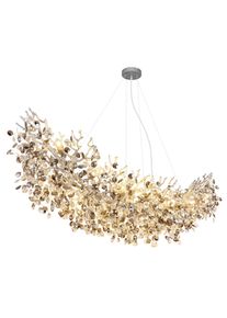 Globo Queena ljuskrona Silver, 16-ljuskällor