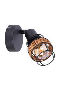 Malik Applique murale, Spot mural Luminaires Globo Lighting Noir, 1 lumière