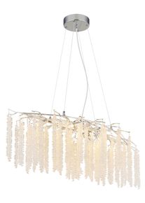 Globo Laverne ljuskrona Krom, 9-ljuskällor