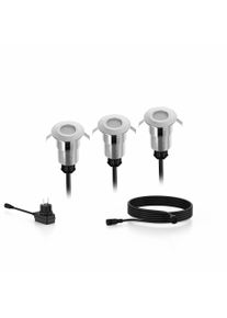 Philips Sporen Bodenleuchte LED Silber, 1-flammig