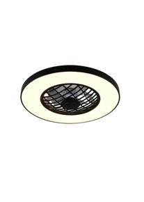 mit Ventilateur de plafond lumineux Luminaires Reality LED Noir, 2 lumières, Télécommandes, Changeur de couleurs