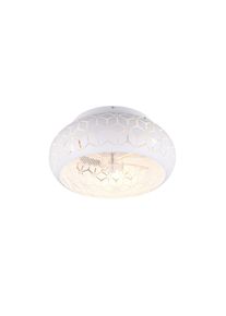 mit Ventilateur de plafond lumineux Luminaires Reality Blanc, 3 lumières, Télécommandes