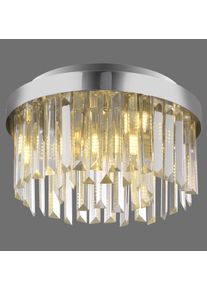 Leuchten Direkt lights KULUNKA chandelier LED silver, 4-light sources