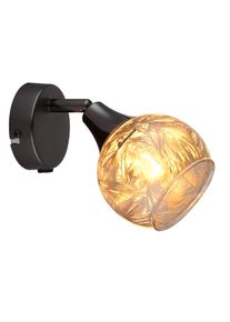 Frosta Applique murale, Spot mural Luminaires Globo Lighting Chrome, Noir, 1 lumière