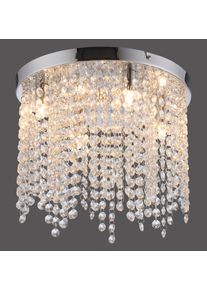Leuchten Direkt lights KULUNKA chandelier LED silver, 4-light sources