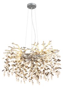 Globo Queena ljuskrona Silver, 10-ljuskällor