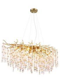 Globo lighting Gloria chandelier gold, 12-light sources