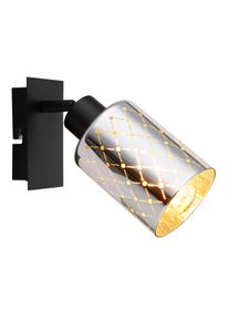 Alonso Applique murale, Spot mural Luminaires Globo Lighting Noir, 1 lumière