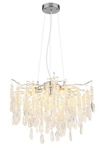Globo lighting Kinga chandelier silver, 8-light sources