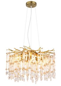 Globo lighting Gloria chandelier gold, 8-light sources