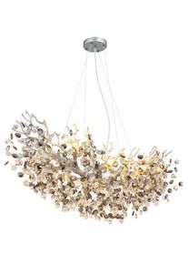 Globo Queena ljuskrona Silver, 10-ljuskällor