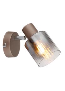 Walton Plafonnier, Spot de plafond, Applique murale, Spot mural Luminaires Globo Lighting Brun, Chrome, 1 lumière