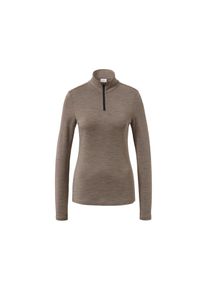 Tchibo - Koszulka z wełną z certyfikatem RWS - dla pań - rozmiar XS 32/34 - kolor: brązowy/beżowy