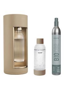 MYSODA Wassersprudler , Greige , Metall, Kunststoff, Holzwerkstoff , 44.5 cm , Geschirr, Wasseraufbereitung, Wassersprudler