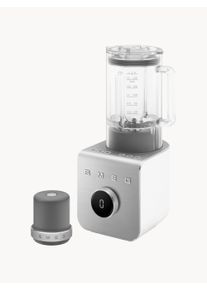 Smeg Blender 50's Style Silver, White B 17 x H 42 cm