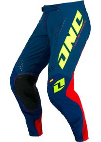 ONE Industries X-197 Neon, textile pants kids , color: Neon-Yellow/Blue/Red , size: 22