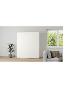 Pickawood Armoire &agrave; portes blanche M&eacute;lamin&eacute; premium