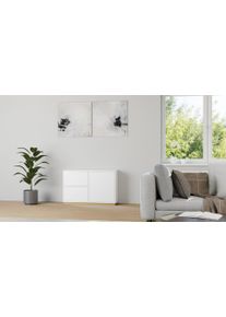 Pickawood Meuble bas scandinave sur mesure MDF mélaminé