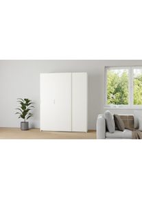 Pickawood Armoire &agrave; portes blanche M&eacute;lamin&eacute; premium