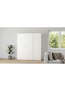 Pickawood Armoire &agrave; portes blanche M&eacute;lamin&eacute; premium
