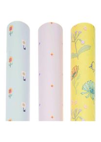 Rico Design 1 rulle indpakningspapir farverig buket 2m x 70cm