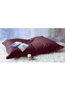 Kinzler , Sitzsack »Sylt« 1 Stk. tlg. Uni Farben, Bezug aus Baumwolle, ideal im Wohnzimmer & Kinderzimmer , pflaume , Bezug: 100% Baumwolle