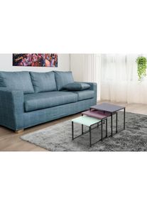 Kayoom , Beistelltisch »South 110 3er-Set, Tisch-Set in modernem Design« Set, 3 Stk. tlg. Platzsparende Beistelltische in bunten Farben, leicht zu...