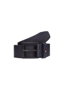 Tommy Hilfiger, Herren, Lederg&uuml;rtel &raquo;ADAN 3.5 cm breit EXT&laquo; Metalllogopatch, Einfachdornschnalle, Space Blue, Space Blue, G&uuml;rtel von Tommy Hilfiger