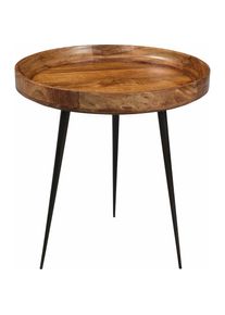 Sit , Beistelltisch »This&That« mit Tablett aus Mangoholz in drei Farben , nussbaumfarben