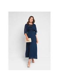 bonprix, Damen, Maxikleid &raquo;Maxikleid mit Spitze&laquo; Maxikleid mit Spitze, dunkelblau, N-Gr, 36 -N-Gr, dunkelblau, Maxikleid mit eleganter Spitze im 