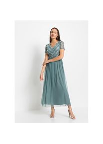 bonprix , Damen , Maxikleid , rauchpetrol , N-Gr , 42 -N-Gr , 42 , Maxikleid im festlichen Stil für besondere Anlässe