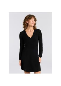 BOSS Orange, Damen, A-Linien-Kleid &raquo;Figoli Premium Damenmode&laquo; mit V-Ausschnitt, Black 001, N-Gr, XL (42) -N-Gr, Black 001, Kleid von BOSS Orange 