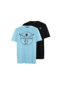 Chiemsee , Print-Shirt , spring lake , L (52/54) , L (52/54) , Chiemsee Herren-Shirt im Doppelpack mit Logoprintn