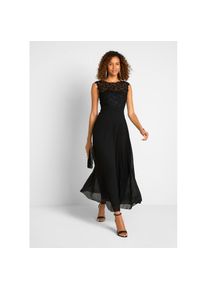 bonprix , Damen , Maxikleid »Maxikleid mit Spitze« Maxikleid mit Spitze , schwarz , N-Gr , 54 -N-Gr , 54 , Maxikleid mit eleganter Spitze im...