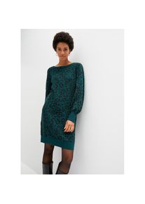 bonprix, Damen, Strickkleid &raquo;Strickkleid&laquo; Strickkleid, dunkelgr&uuml;n leo, K-Gr, 36/38 (S) -K-Gr, dunkelgr&uuml;n leo, Strickkleid als vielseitiger Begleiter 