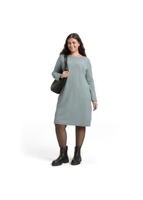 Tom Tailor PLUS , Minikleid mit Jacquard Struktur , black moss wave structure , N-Gr , 52 -N-Gr , 52 , Kleid von Tom Tailor PLUS