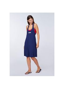 Chiemsee , Neckholderkleid , Medieval Blue , Normalgrößen , XL (42) -Normalgrößen , XL (42) , Chiemsee Damen-Kleid mit Label-Schriftzug