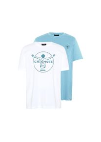 Chiemsee , Print-Shirt , white , XXL (60/62) , XXL (60/62) , Chiemsee Herren-Shirt im Doppelpack mit Logoprintn