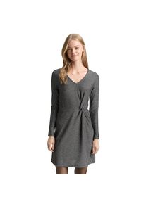 Tom Tailor Denim , Minikleid mit Knotendetail , black glitter , N-Gr , XL -N-Gr , XL , Kleid von Tom Tailor Denim