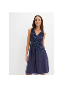 bonprix, Damen, Paillettenkleid, indigo, N-Gr, 50 -N-Gr, indigo, Paillettenkleid im festlichen Stil f&uuml;r besondere Anl&auml;sse
