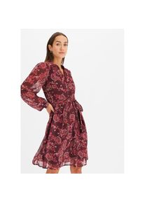 bonprix , Damen , Chiffonkleid , bordeaux paisley , N-Gr , 54 -N-Gr , 54 , Chiffonkleid mit femininem Stil für einen modischen Auftritt