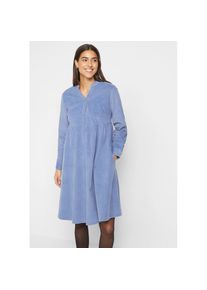 bonprix, Damen, Midikleid &raquo;Kleid aus Baumwollcord&laquo; Kleid aus Baumwollcord, mattblau, N-Gr, 42 -N-Gr, mattblau, Midikleid aus Baumwollcord f&uuml;r einen 